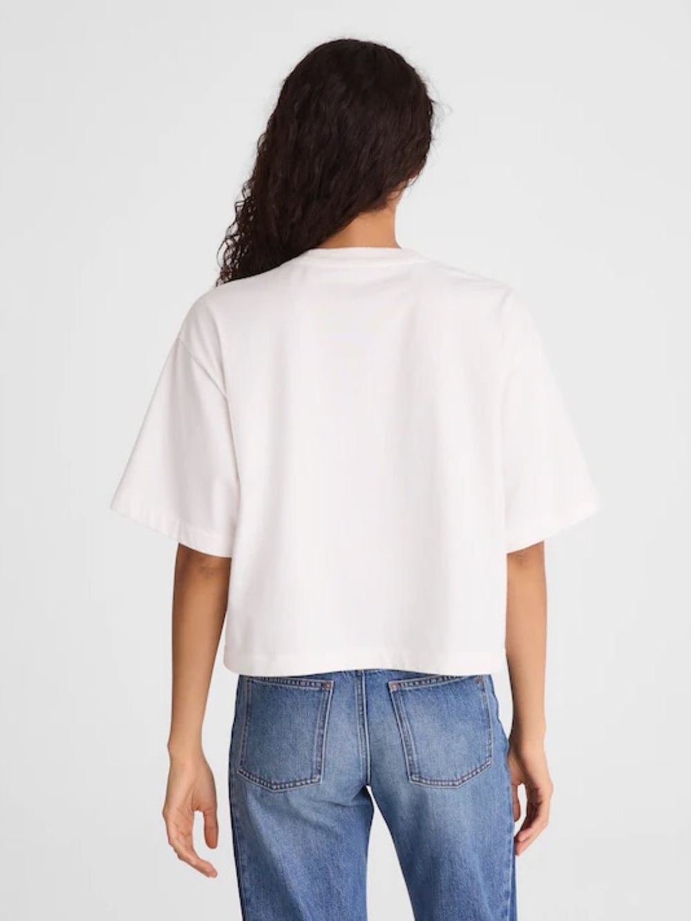 Madewell The Boxy Crop Tee in Allday Jersey - Picture 4 of 7
